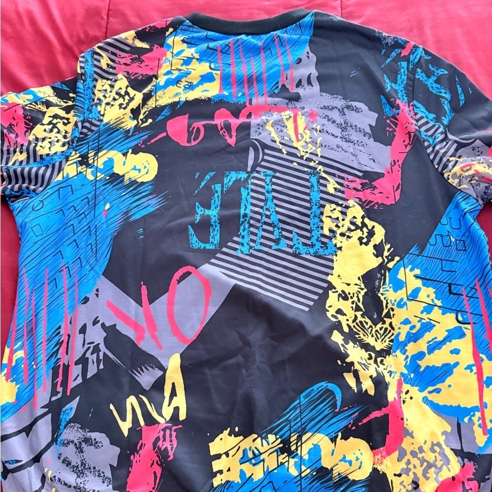 Vibrant Multicolor Graphic Sweatshirt - Picture 2 of 2